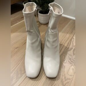 A New Day Janelle Cream Ankle Booties